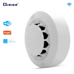 Control GIRIER Tuya Wifi Smart Smoke Fire Alarm Detector Sensor with Battery Operated for Home Security System Works with Smart Life App
