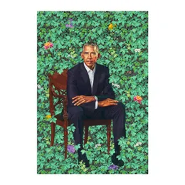 Barack Obama Portrety Kehinde Wiley Plakat Plakat Drukuj dekoracje do domu w ramce lub niezamawiane popaper Materiał 289r