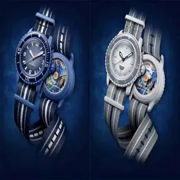 Mens Watch Ocean Watch Biocerâmica Relógios Mecânicos Automáticos de Alta Qualidade Função Completa Oceano Pacífico Antártico Relógio Designer Edição Limitada