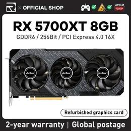 JIESHUO AMD RX 5700XT 8GB 2560sp scheda grafica da gioco GDDR6 256BIT GPU rx5700xt 8g supporta PC desktop video ufficio 5700xt rx