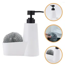 Liquid Soap Dispenser Press Bottle Sink Sponge Holder Dish And Kitchen Detergent With For The