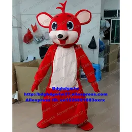 Costumi della mascotte Costume della mascotte del canguro rosso Roo Costume adulto del personaggio dei cartoni animati Vestito che sollecita la riunione di famiglia numerosa di affari Zx2883