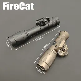 Metal 20mm guide rail base M300M600C flashlight LED strong lighting Crown head long bright mouse tail lit up