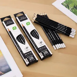 96pcs 2B standard pencil learning painting quality pencil school office stationery wholesale 240304