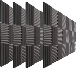 72 Pack Acoustic Foam Wedge Soundproof Home Recording Studio Studio Acoustical Acoustical Accorption Accorption Wall Planels 1262Q