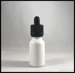 Bottiglie contagocce in vetro bianco opaco da 15 ml Bottiglie in vetro per olio essenziale liquido per prodotti di tintura Sharp Dropper6013594
