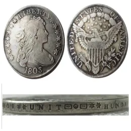 US 1803 Drapowany dolar Heraldyczny Orzeł Silver Plated Copy Monety Metal Rzemiosło Manufacturing Factory 257F