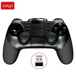 وحدات التحكم في اللعبة joysticks ipega pg-9156 Bluetooth gamepad 2.4g اللاسلكي وحدة تحكم المحمول الزناد Mobile Mobystic