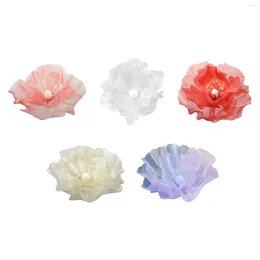 Flores decorativas de seda artificial flor cabeça romântica flor realista falso para grinalda janela aniversário diy artesanato casamento