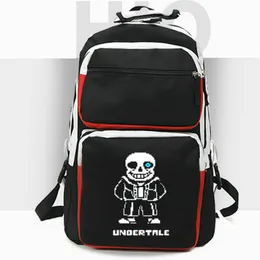 Zaino Sans Zaino Undertale Skull Brother Zaino popolare Sansy Zaino con stampa di gioco Zaino casual Zaino da giorno colore bianco nero