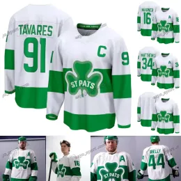 2024 Jerseys de St. Pats Auston Matthews William John Tavares Nylander Mitchell Marner Morgan Rielly Matt Murray Ryan Reaves Matthew Knies Tyler