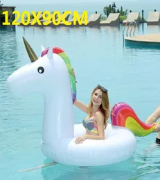 Inflatable Giant Unicorn Avocado Float Swimming Ring Circle Boia Piscina Pool Party Buoy Toy J12101687141