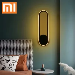 Kontroll Xiaomi Mijia Design 330 Rotation LED Wall Lamp 12W AC 85265V Bedroom Wall Light Fixture Nordic Sconce Light For Living Room