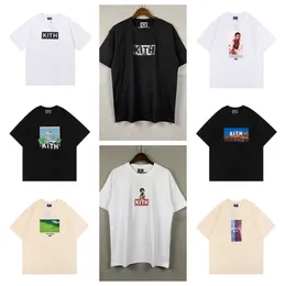 Kith Mens Designer T Shirts Teeワークアウトシャツ大特注TシャツTシャツ100％コットンキスTシャツヴィンテージ米国サイズトップショートパンツ