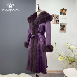 Rabbit Wuhuang's Integrated New Jacket For Women's Long Slim Fit Fox Fur Large Lapel Clothing To Keep Warm In Winter 1610