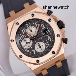 Relógio AP da moda moderna Epic Royal Oak Offshore Series 26470 Relógio masculino em ouro rosa Máquinas automáticas Relógio famoso suíço Relógio esportivo de luxo com diâmetro de 42 mm