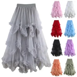 Skirts Women's Tulle Skirt Ruffle Multilayer Maternity Pencil Skirted Leggings For Women Circle Hangers