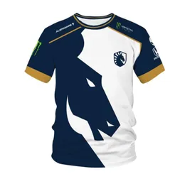 la maglietta Esports Team Liquid Uniform personalizzata Testa di cavallo Csgo Dota2 Camicia unisex6093386
