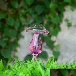 Vases Lovely Glass Waterer Self Watering Globes Bird Shape Hand Blown Clear Aqua Bbs Plant Mushroom Design223U Drop Delivery Home Gar Dhvhx