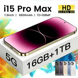 Hot selling new cross-border i15 ProMAX cross-border mobile phone 16+1T high-definition 4G network foreign trade intelligent machine