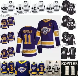 Пользовательские мужские женщины молодежь Los'angeles''kings'''hockey Jerseys Anze Kopitar 55 Quinton Byfield Drew Doughty Brown Iafallo Картер Джонатан Квик Тоффоли