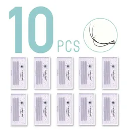 10 -trasy Tom 2D/3D/4D/5D Ruchy 0,10 CD Curl Krótki trzpień Pre Made Fan Silk Lash Extension Fałszywe noczowe rzęsy 240301