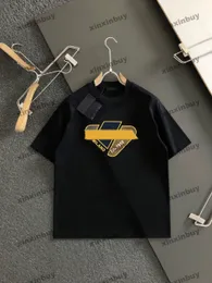 xinxinbuy Herren Designer T-Shirt 2024 Italien Zahnbürste Stickerei Brief Kurzarm Baumwolle Damen Grau Schwarz Weiß Blau S-XL
