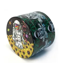 Herb Grinder Alien and Astronauta o średnicy 50 mm 4 -warstwowy metalowy szlifier cynkowy 55520424