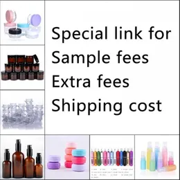 Special link for sample fees extra fees shipping cost of plastic cosmetic jars glass perfume spray atomizer bottle Eabsc Fobpm