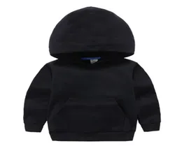 Seartist bebê meninos meninas outono hoodies menino menina moletom de algodão crianças liso preto cinza roupas topos crianças 039s primavera casaco 1179580