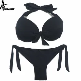 Badebekleidung EONAR Bikini Uniform Bademode Damen Set Bikini Push-Up Brasilianischer Schnitt/Klassische Daunenbadebekleidung Sexy Bademode Plus Size Wassersport 240311