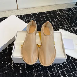 Row Ayakkabıları Yaz Örgü Somunlar Rahat Nefes Alabilir Düz Sandalet Lüks Tasarımcı Loafers Kadın Fabrika Ayakkabı