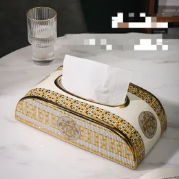 Top Quailty Creative Ceramic Tissue Box vardagsrum skrivbordet soffbord vävnadslådor modernt badrum sovrum och hushållsvävnadslåda