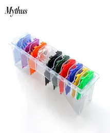 Mythus Senior Magic Hair Clipper Limit Comb Cutting Guide Combs Attachment 10 Pieces Magnetic Colorful Barber Clipper Guards5303029