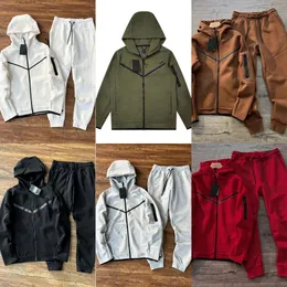 Moda nova hoodies cor esportiva completa zip pant conjunto de treino calças esportivas dos homens designer jaquetas espaço algodão corredores sweatshir