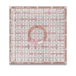 2024 Toppdesigner Print Silk Scarf pannband för kvinnor män luxe mode långa handtag väskor halsdukar axel tote bagage band huvud wraps scar ny gåva lätt mjuk 90*90 cm