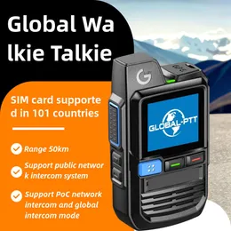 Rede pública 4G global, pequena frota, walkie-talkie, comercial, civil, bidirecional, intercomunicador externo