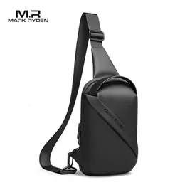 Mark Ryden Mens Bag Chest Casual Sport Shoulder Messenger Men Sling For Man Bolso 240301