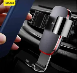 Huawei 자동차 에어 벤트 마운트 금속 중력 지원 전화 voiture holder1731885 용 Baseus Universal Phone iPhone iPhone