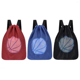 Уличные сумки Баскетбольный рюкзак Повседневный рюкзак на шнурке для тренажерного зала Пеший туризм Футбол Волейбольная тренировка