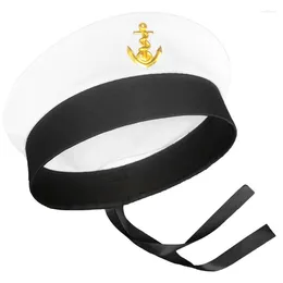 Berets Adult Yacht Hats Boats Skippers Ship Captain Costume Hat For Men Womens