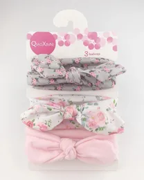 헤어 액세서리 3pcs/lot baby headband flower print wear born girl litle headbands children