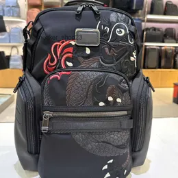 Mochilas TUM1 Iniciais Tumy Bolsa de Nylon Bolística Backpack Mens Designer Exclusivo Bordado 232793 Bolsa de moda de alta qualidade bordada