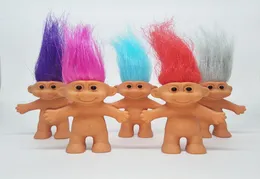 Colorful Hair Troll Doll 8cm Action Figures Doll Super Cute 6 Styles With Long Hair The Good Luck Trolls Toy for Kids4775772
