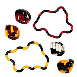 Versatile rope 18 section multi color ring winding ed music adult decomprsion vent DIY toys5602613