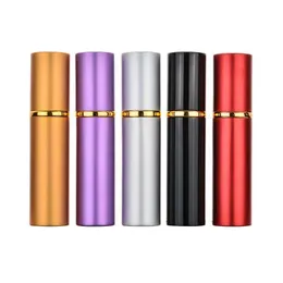 5 ml 1/6 uncji przenośne mini napełnione perfumy Atomizer Atomizer Pusta butelka sprayu ze złotym opryskiwaczem do torebki podróży IOHAP ISVXQ