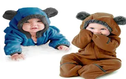 Baby Girls Boys Rompers Infant Toddler Kids Hooded Romper Zip Jumpsuit Clothes Long Sleeve Autumn Baby Rompers8705002