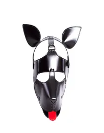 Neues Design Hundeform Maulkorb Welpenmaske mit Kopf-Bondage-Haube für männlich-weiblich Fetisch BDSM sinnliches Spiel Kostüm Maske Zentai Gimp Sl6728669