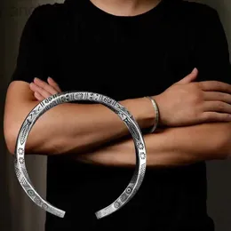 Bangle عتيقة الفضة الأسماك الأكمام سوار السيدات والرجال يدوية صغيرة تويست شارة الذراع رجال عارضة أزياء بوهو المجوهرات ldd240312