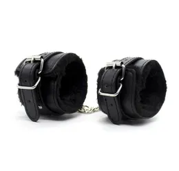 Soft Plush PU Leather Handcuffs Adult Cosplay SM Games Sex Products Sex Toys Erotic BDSM Bondage Slave Sexo Tools For Couples3939918